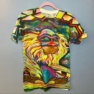 ELECTRO THREADS MEDITATING RAFIKI T SHIRT S
